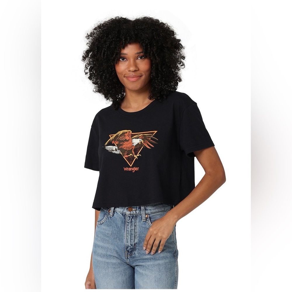 NWT Wrangler Cropped T Shirt Large